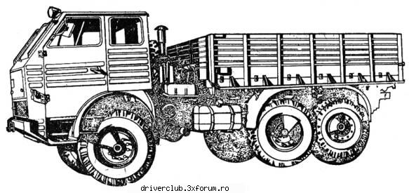 dac 665 t echipat cu un motor man d2156hmn8 (diesel, 6 cilindri in linie, 10344 cmc, 215cp), cutie