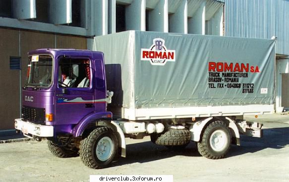 dac 8.120 fae echipat cu un motor de 120cp, tractiune 4x4 si sarcina utila de 8000 kg roman